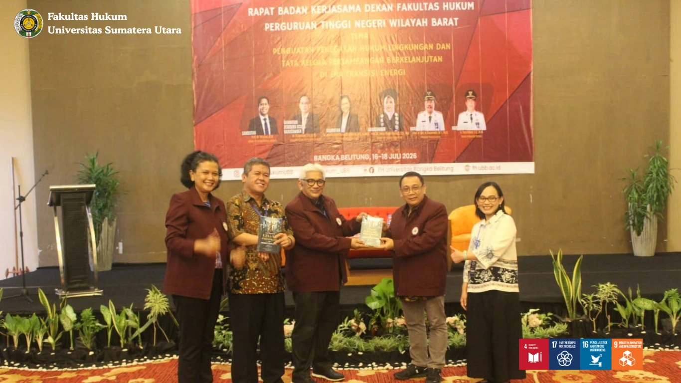 Dekan FH USU Hadiri Rapat Tahunan BKS Dekan Fakultas Hukum PTN Wilayah Barat 2026